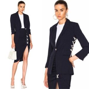 Veronica Beard Taylor Navy Pinstripe Blazer NWOT